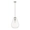 Z-Lite Ayra 1 Light Pendant, Brushed Nickel & Clear 488P12-BN - alternate 5